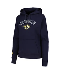Women's Pro Standard Navy Nashville Predators Classic Chenille Pullover Hoodie