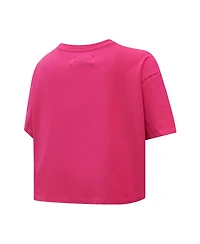 Women's Pro Standard Tampa Bay Lightning Triple Pink Cropped Boxy T-shirt