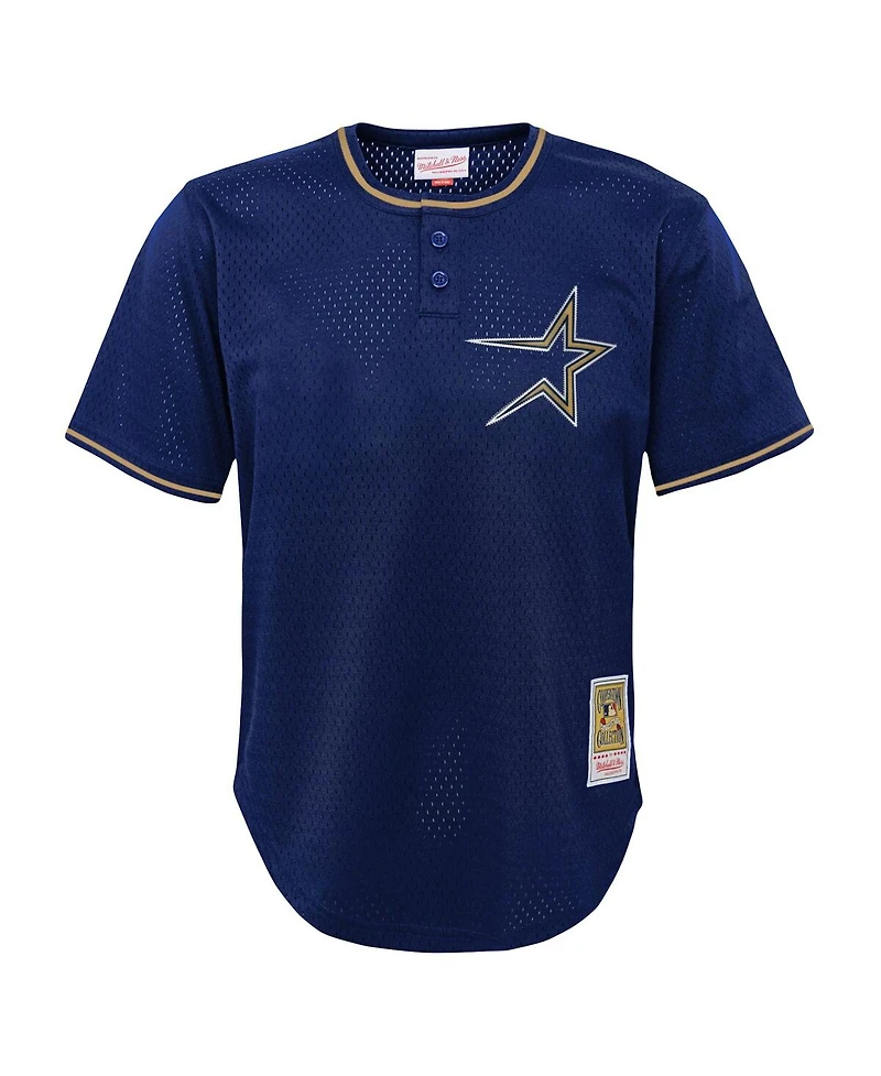 Big Boys Mitchell & Ness Craig Biggio Navy Distressed Houston Astros Cooperstown Collection Mesh Batting Practice Jersey
