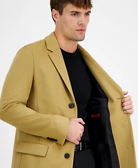 Hugo by Hugo Boss Men Slim-Fit Wool Blend Overcoat