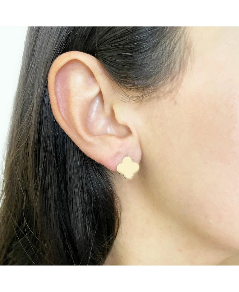The Lovery Gold Clover Earrings 14K Yellow Gold
