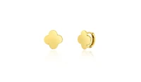 The Lovery Gold Clover Earrings 14K Yellow Gold