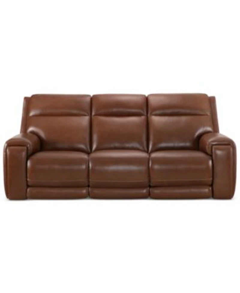 Varsani Zero Gravity Leather Sofa Collection Created For Macys