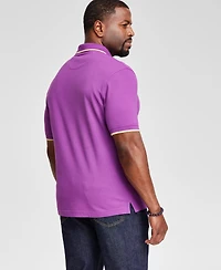 Club Room Men's Regular-Fit Tipped Performance Polo Shirt