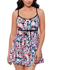 Swim Solutions Women's Blushing Empire Swimdress, Created for Macy's
