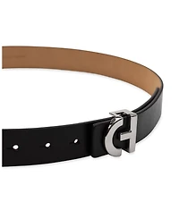 Cole Haan Women's Signature Ch Plaque Buckle Belt