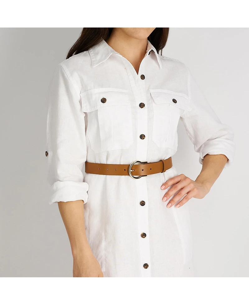 Cole Haan Women's Classic Hinged Buckle Belt