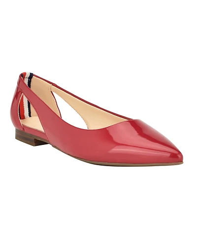 Tommy Hilfiger Women's Velahi Cutout Pointy Toe Flats