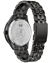 Citizen Eco-Drive Men's Star Wars Darth Vader Black-Tone Stainless Steel Bracelet Watch 41mm Gift Set