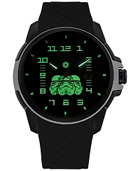 Citizen Eco-Drive Men's Star Wars Imperial Stormtrooper Black Perforated Polyurethane Strap Watch 44mm