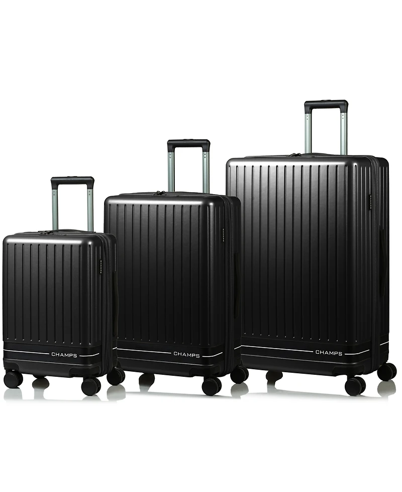 Champs 3-Piece Fresh Ii Hardside Luggage Set