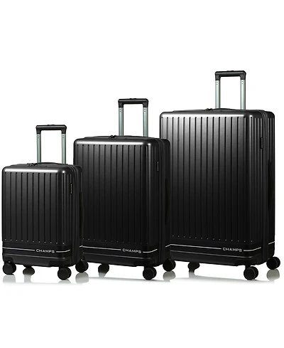 Champs 3-Piece Fresh Ii Hardside Luggage Set