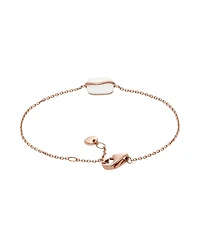 Skagen Women's Sofie Sea Glass White Organic-Shaped Station Bracelet