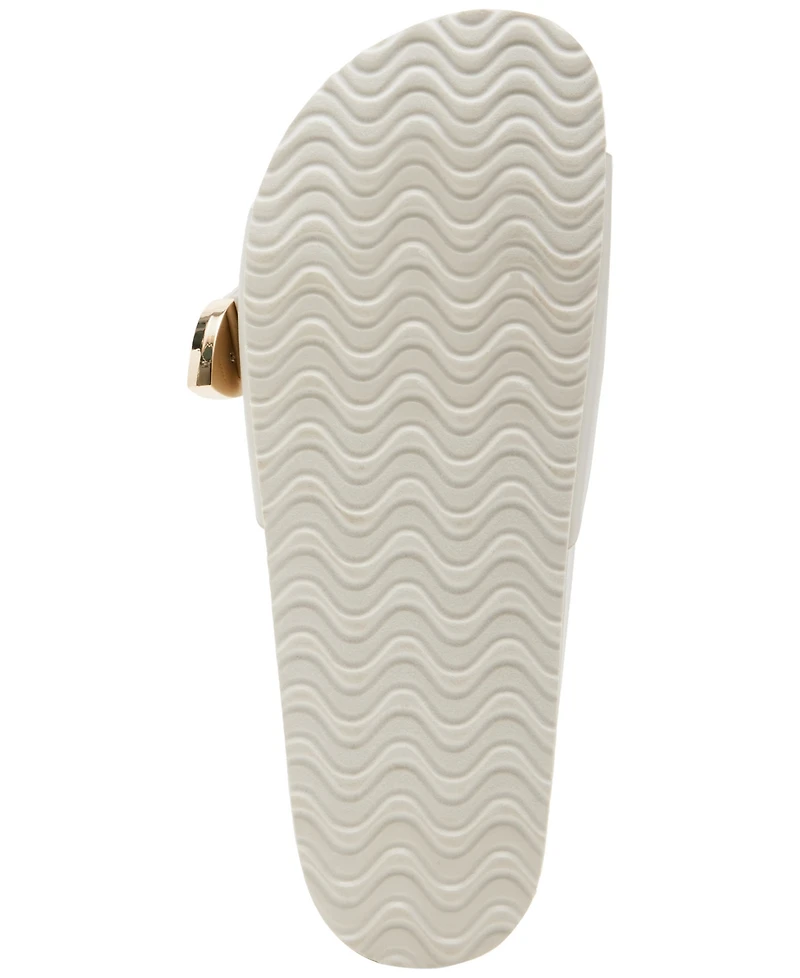 Madden Girl Brookk Buckled Footbed Slide Flat Sandals