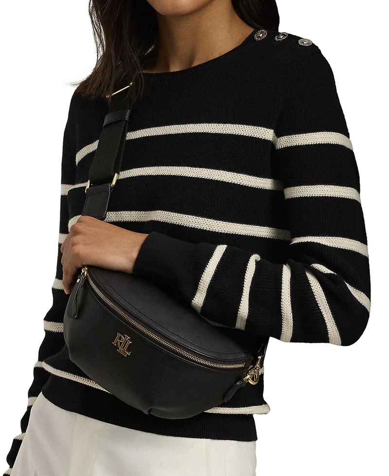 Lauren Ralph Lauren Leather Marcy Small Belt Bag