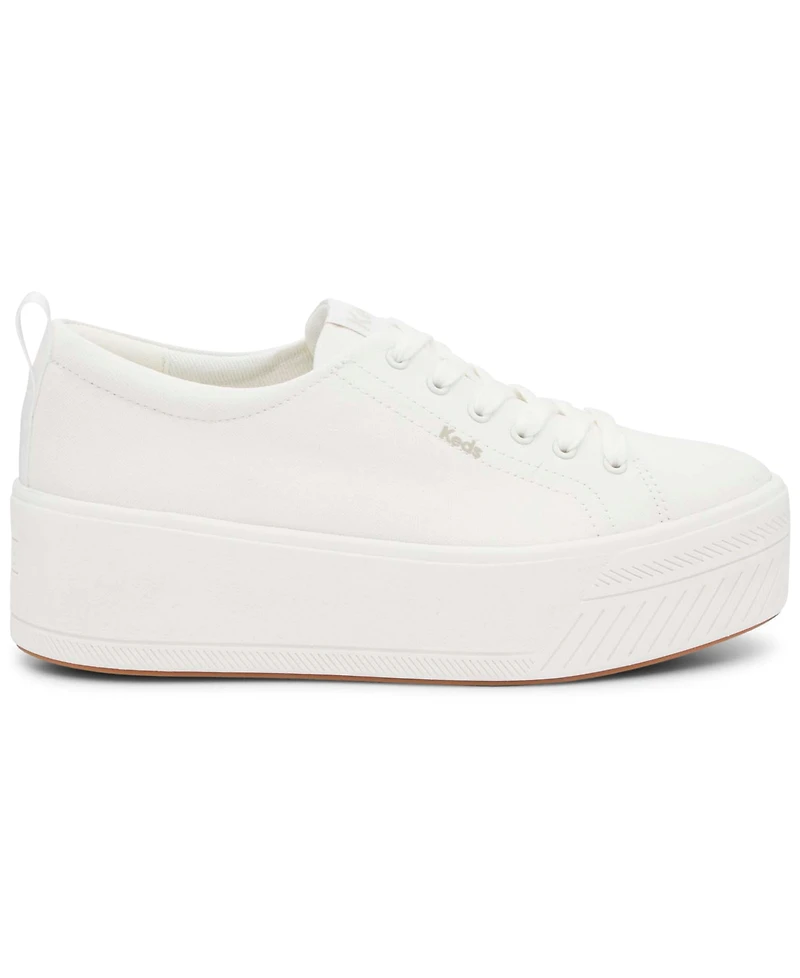 Keds Women's Skyler Canvas Lace-Up Platform Casual Sneakers from Finish Line