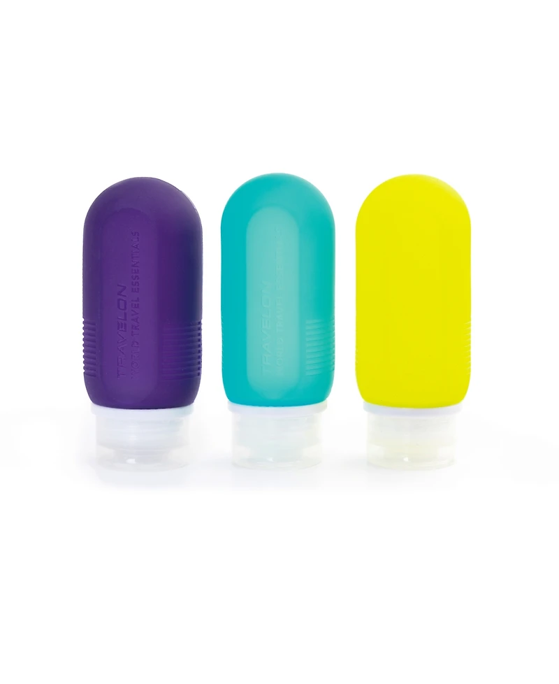 Travelon World Travel Essentials Set of 3 Leakproof 3 oz. Travel Tubes