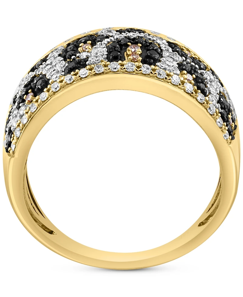 Effy Diamond Multicolor Animal Print Statement Ring (5/8 ct. t.w.) in 14k Gold