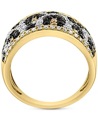 Effy Diamond Multicolor Animal Print Statement Ring (5/8 ct. t.w.) in 14k Gold