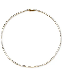 Eliot Danori 18k Gold-Plated Cubic Zirconia 16" Tennis Necklace, Created for Macy's