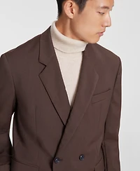 Hugo by Hugo Boss Men's Modern-Fit Solid Wool Suit Separate Double-Breasted Jacket
