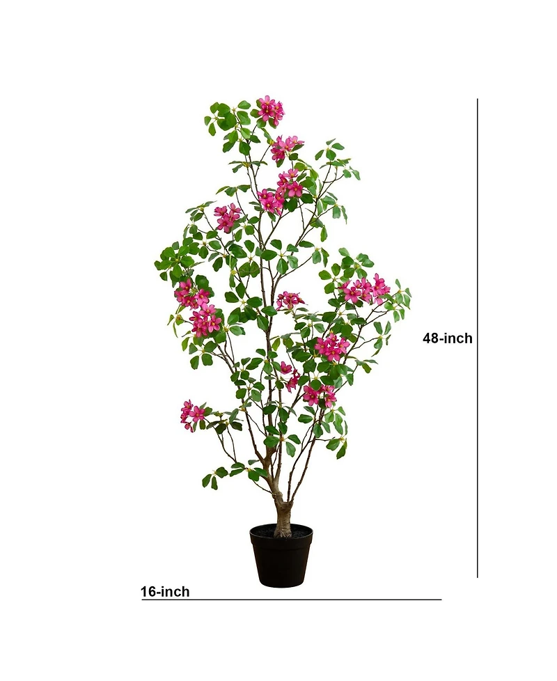 Nearly Natural 4ft. Artificial Dogwood Tree with Real Touch Leaves