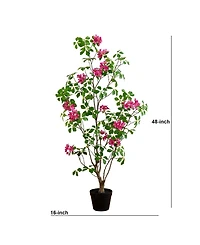 Nearly Natural 4ft. Artificial Dogwood Tree with Real Touch Leaves