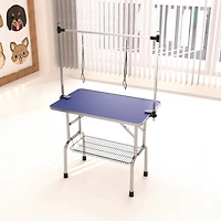 Streamdale Furniture 36" Folding Dog Pet Grooming Table Heavy Duty Stainless Steel pet dog Grooming Table