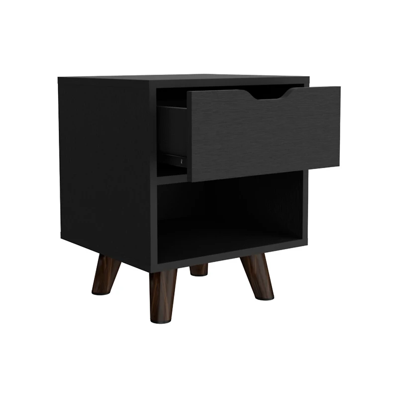 Simplie Fun Nightstand Carleen, Bedroom, Black