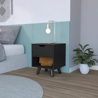 Simplie Fun Nightstand Carleen, Bedroom, Black
