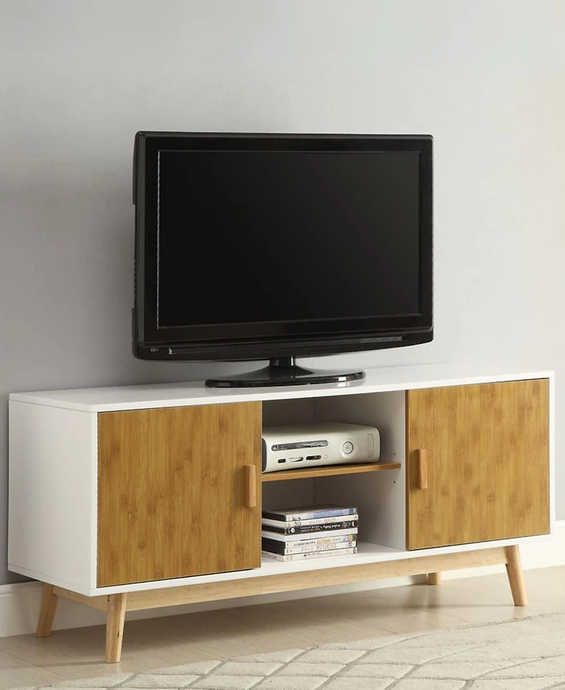 Convenience Concepts 47.25" Oslo Tv Stand with Storage Cabinets and Shelves