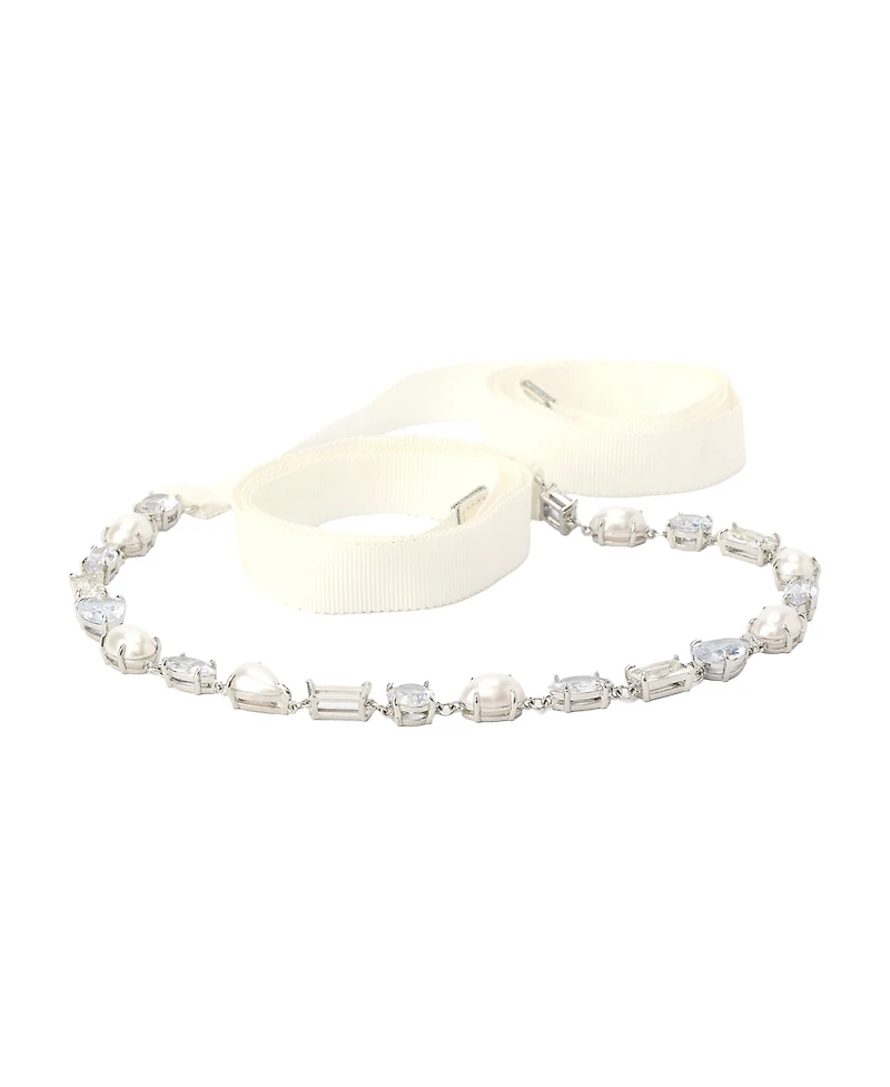 kate spade new york Imitation Pearl Stone Bridal Belt