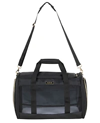 Soft Sided Multi-Entry Collapsible Travel Large Pet Carrier Duffel With Removable Lining