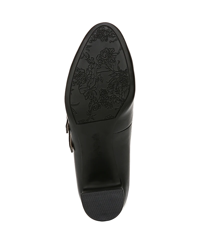 LifeStride Women's True Almond Toe Block Heel Mary Jane Pumps