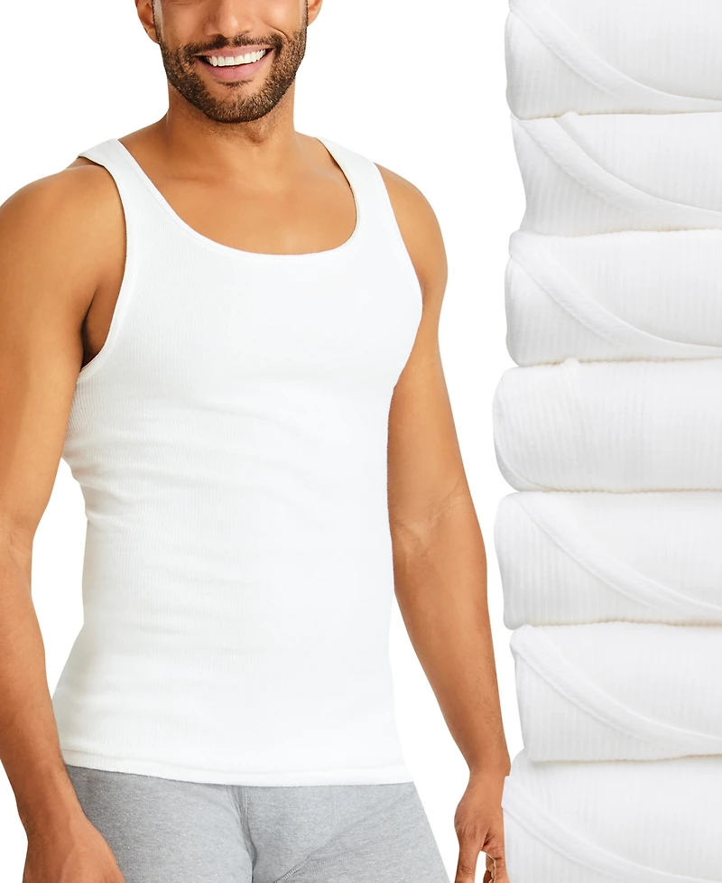 Hanes Ultimate ComfortSoft Men's Tank Undershirt, 7+1 Bonus Pack