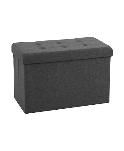 Seville Classics Foldable Storage Bench Ottoman