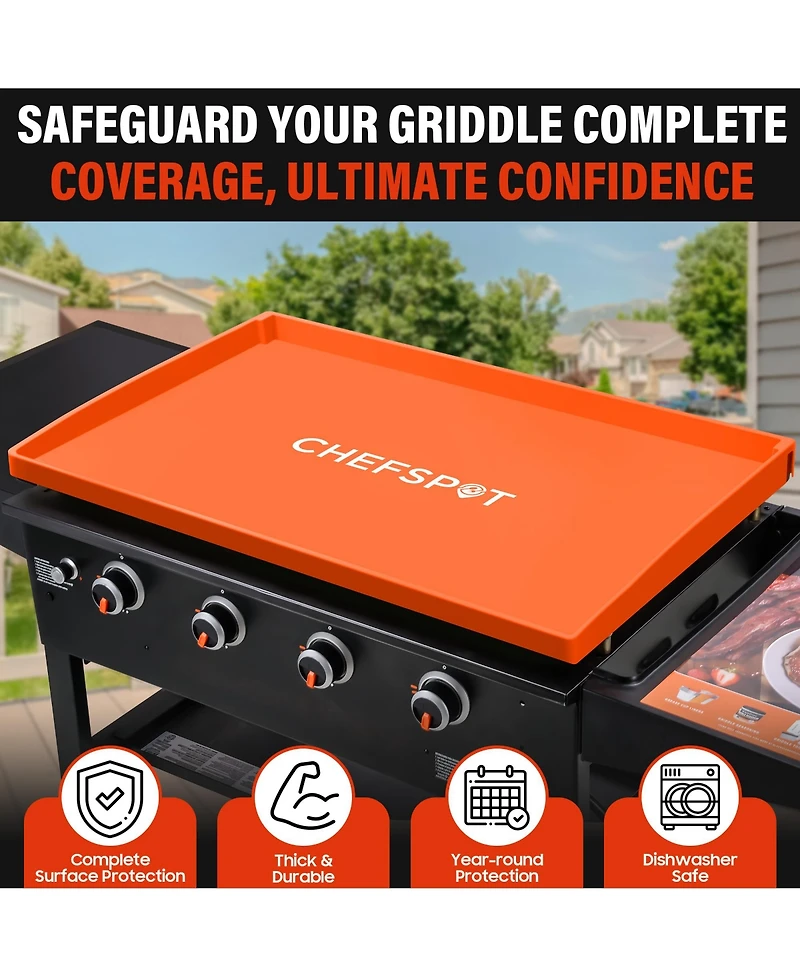 Chefspot Griddle Mat Cover for Blackstone Griddle - Silicone - Full Grill Cover Protector - 28 inch