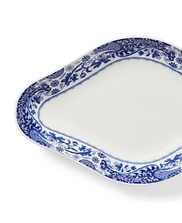 Spode Blue Italian Brocato Diamond Dishes, Set of 2
