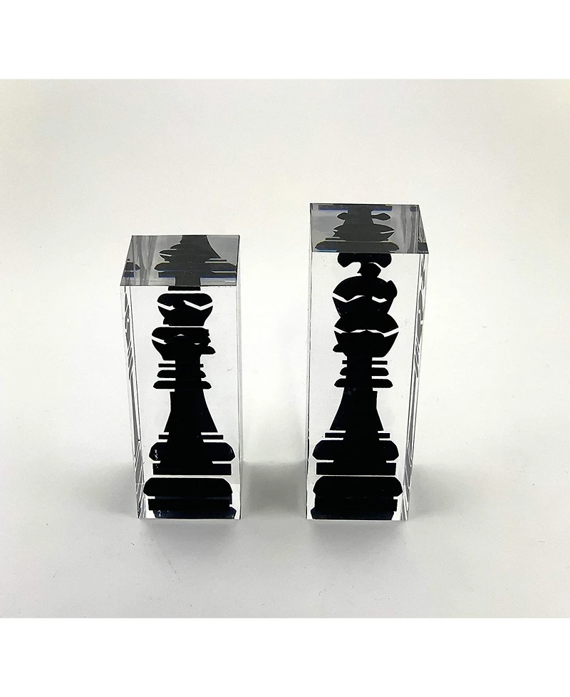 Infinity Lucite 17-Inch Lucite Chess Set