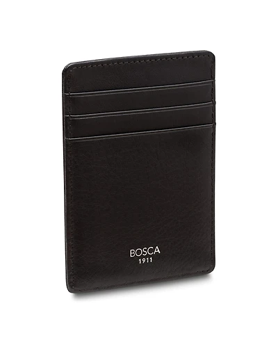 Bosca Men's Nappa Vitello Collection - Deluxe Front Pocket Wallet