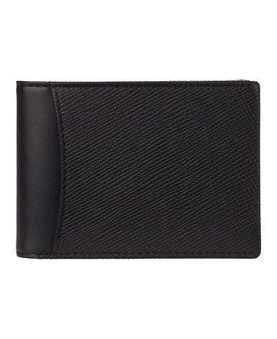 Bosca Saffiano Hall Pass Bifold Wallet w/ Rfid