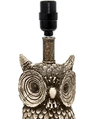 Simple Designs Woodland 19.85" Tall Contemporary Polyresin Night Owl Novelty Bedside Table Desk Lamp