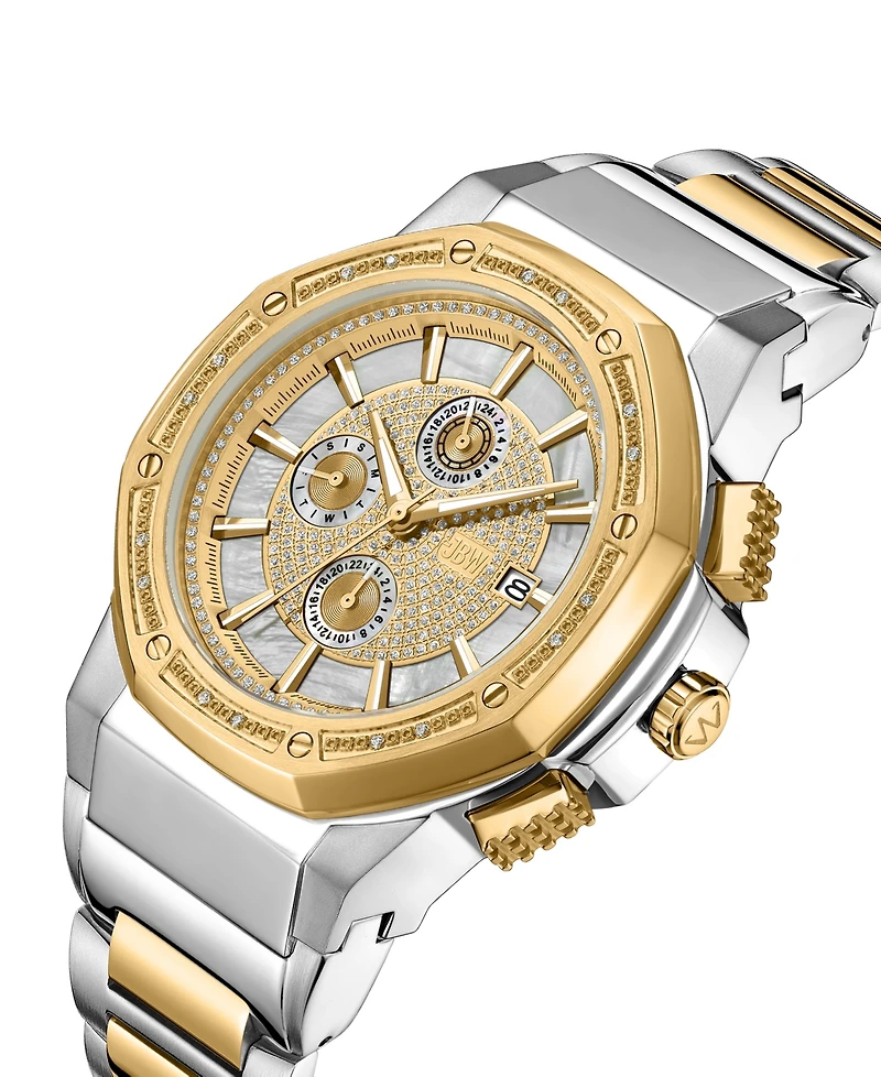 Jbw Men's Saxon Multifunction Two-Tone Stainless Steel Watch, 48mm