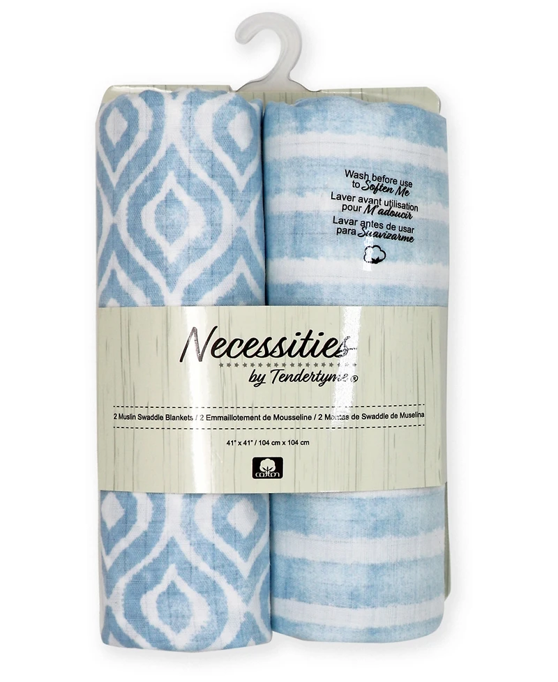 Amor Bebe Baby Boys Luxury Plush Baby Blankets, 3 Piece Gift Set