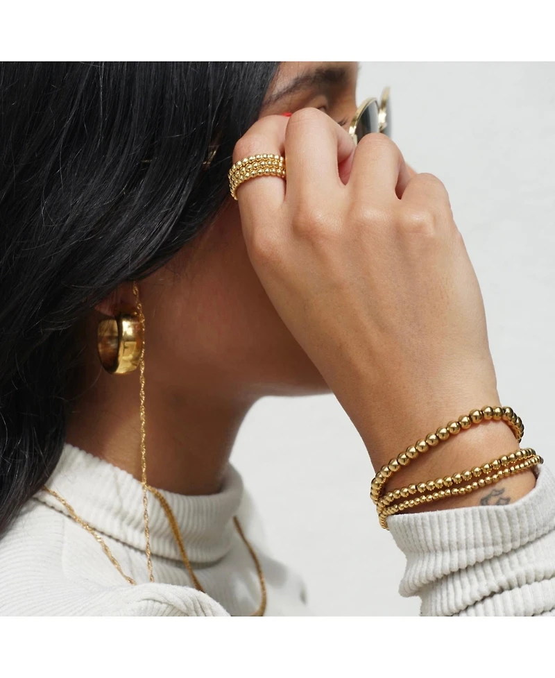 Ellie Vail - Lucia Beaded Triple Ring Set