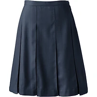 Lands' End Plus Box Pleat Skirt Top of Knee