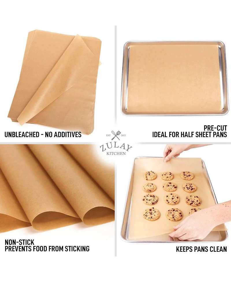 200 Pcs Parchment Paper Sheets - 12x16 Inches Unbleached Non-Stick Baking Paper For Oven