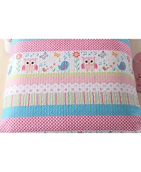 MarCielo Kids Girls Quilt Set Bedspread Coverlet Set A73 Twin
