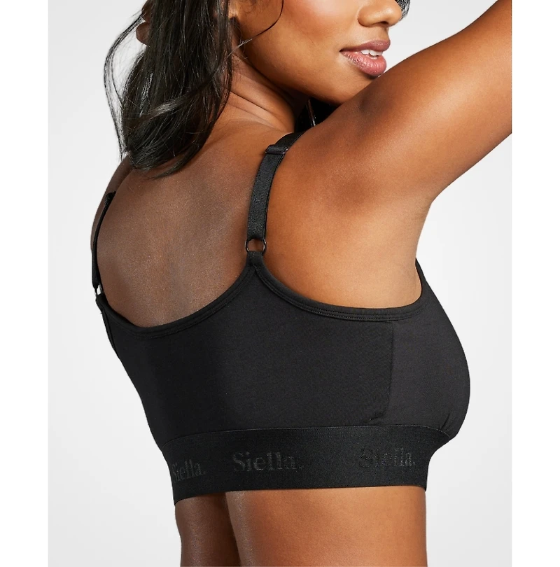 Siella Women's Organic Cotton Scoop Neck Bralette