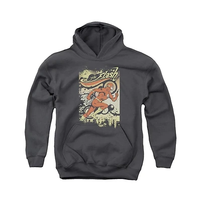 Dc Flash Youth Comics Just Passing Through Pull Over Hoodie / Hooded Sweatshirt
